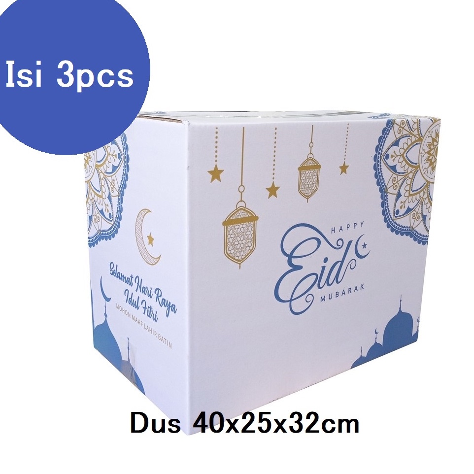 

Kardus Parcel Lebaran Box Parsel Hampers Idul Fitri Dus Packaging Sembako Lebaran 40x25x32 cm (3 pcs)