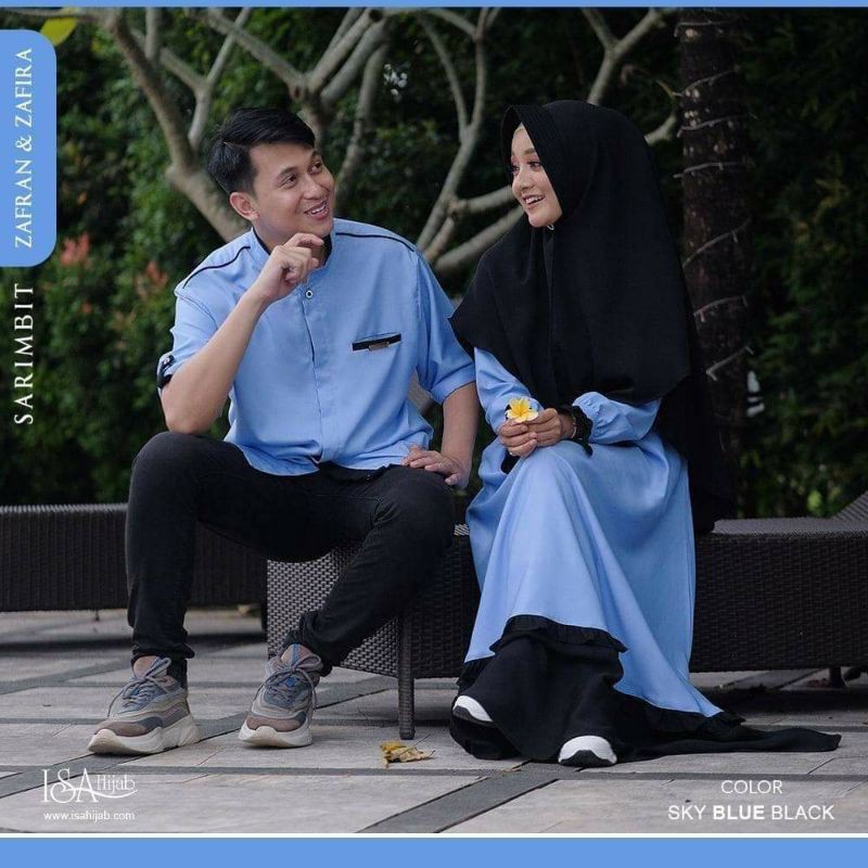 Zafran Zafira By Isa hijab gamis sarimbit 2021