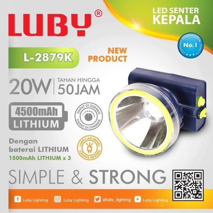Senter Kepala Luby 2879K Cahaya Kuning