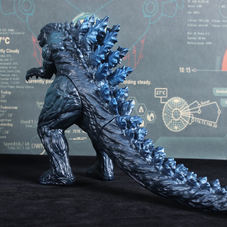 Mainan Action Figure Godzilla King Of Monsters Bahan Karet Ukuran Besar Untuk Anak