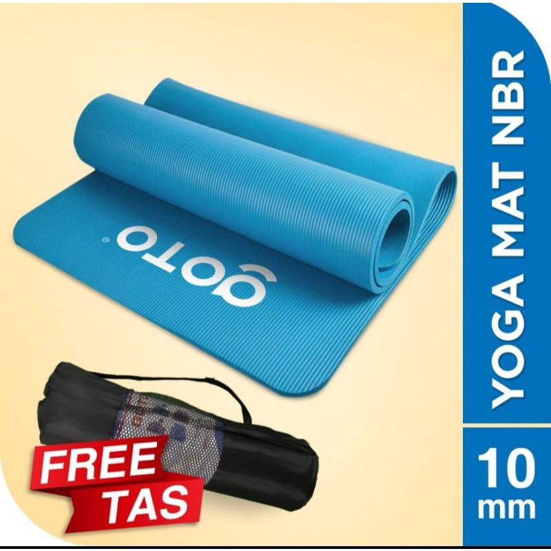matras yoga anti slip yoga mat gym workout alas olahraga tebal 10 mm