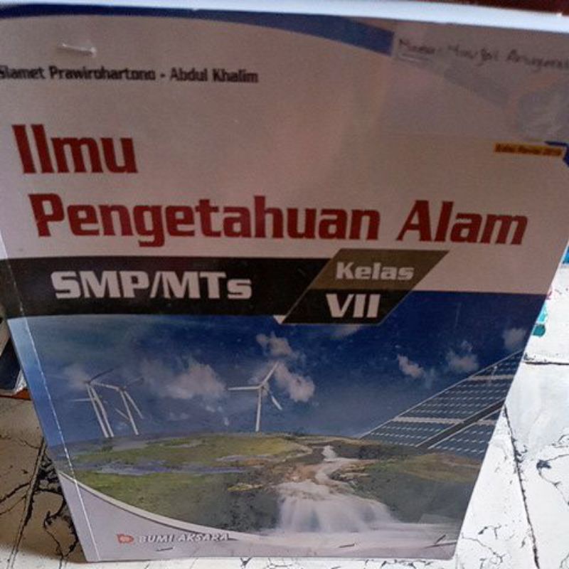buku smp/mts kelas 7 IPA