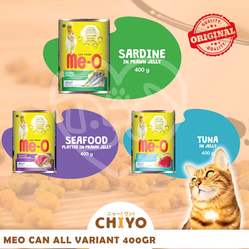 MEO CAN 400 GR MAKANAN KUCING BASAH [ ME-O CAT WET FOOD ]