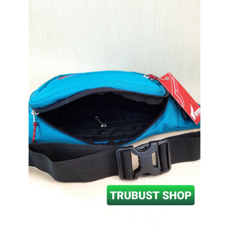 tas slempang sling bag waistbag pria wanita warna biru muda AMBA NV-120