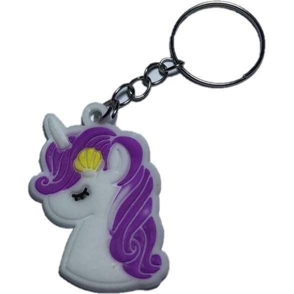 PEACH - Gantungan Kunci Karakter Unik Keychain PVC Souvenir / Souvenir Gantungan Kunci Karakter Lucu G210-Unicorn