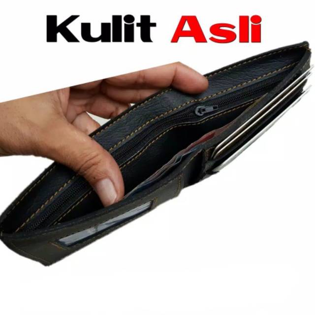 Dompet kulit asli/dompet kulit termurah/dompet kulit garut/dompet pria lipat tidur