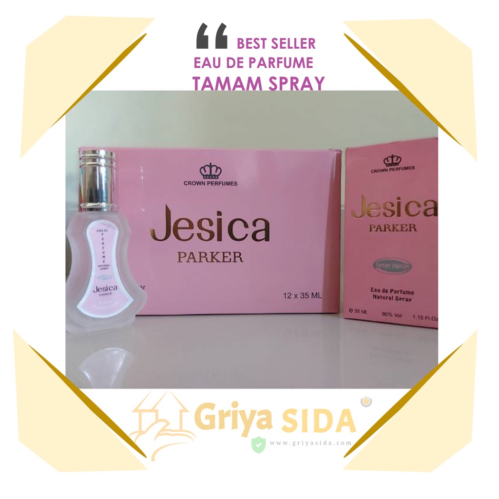 Parfum Jesica Spray 35ml TAMAM original minyak wangi silver mirip al rehab spray PROMO!!