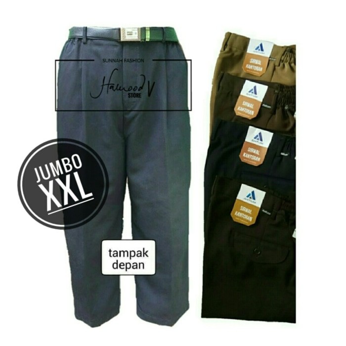 Pakaian Sunnah Sirwal Kantoran Antum SIZE XXL Sirwal JUMBO Sirwal Formal Ngantor