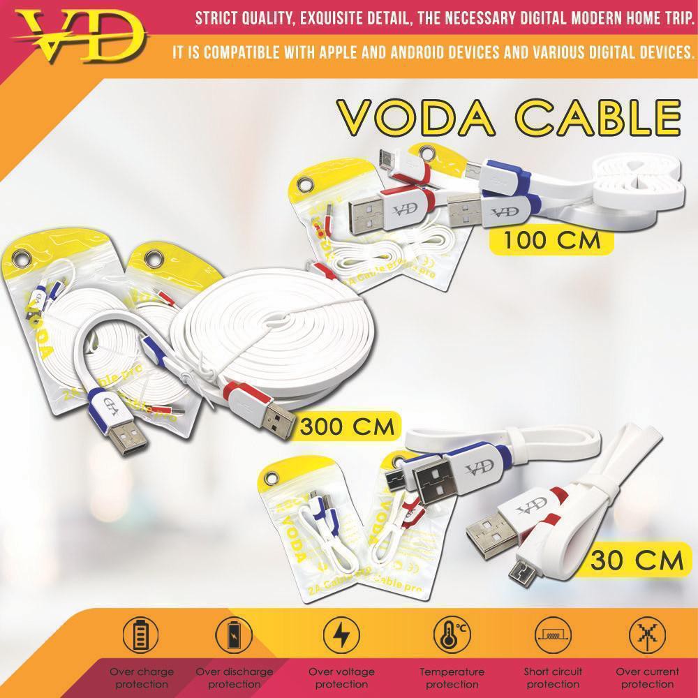 BOS - KABEL DATA VODA 30 CM / 1 METER / 3 METER 2Amper MICRO USB | CABLE VD 2A 30CM / 1M / 3M