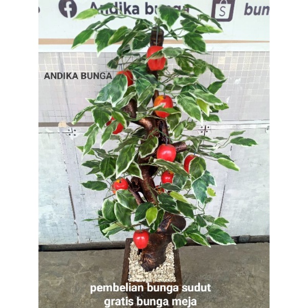 tanaman artificial/bunga sudut artificial pot kayu gratis bunga meja/bunga sudut murah