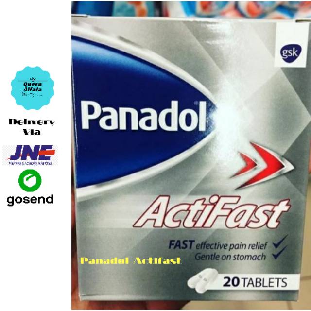 PANADOL ACTIFAST SILVER / PANADOL ACTIFAST / PANADOL IMPORT SAUDI ORIGINAL / PANADOL 20 TABLET