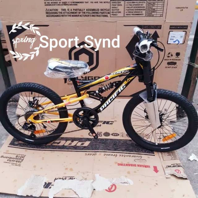  SEPEDA  ANAK CEWEK COWOK BMX  20 MTB PACIFIC  X  CROSS  