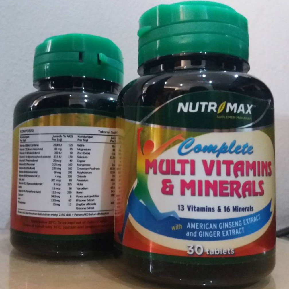 Nutrimax Complete Multivitamins Mineral [30 Tablet]