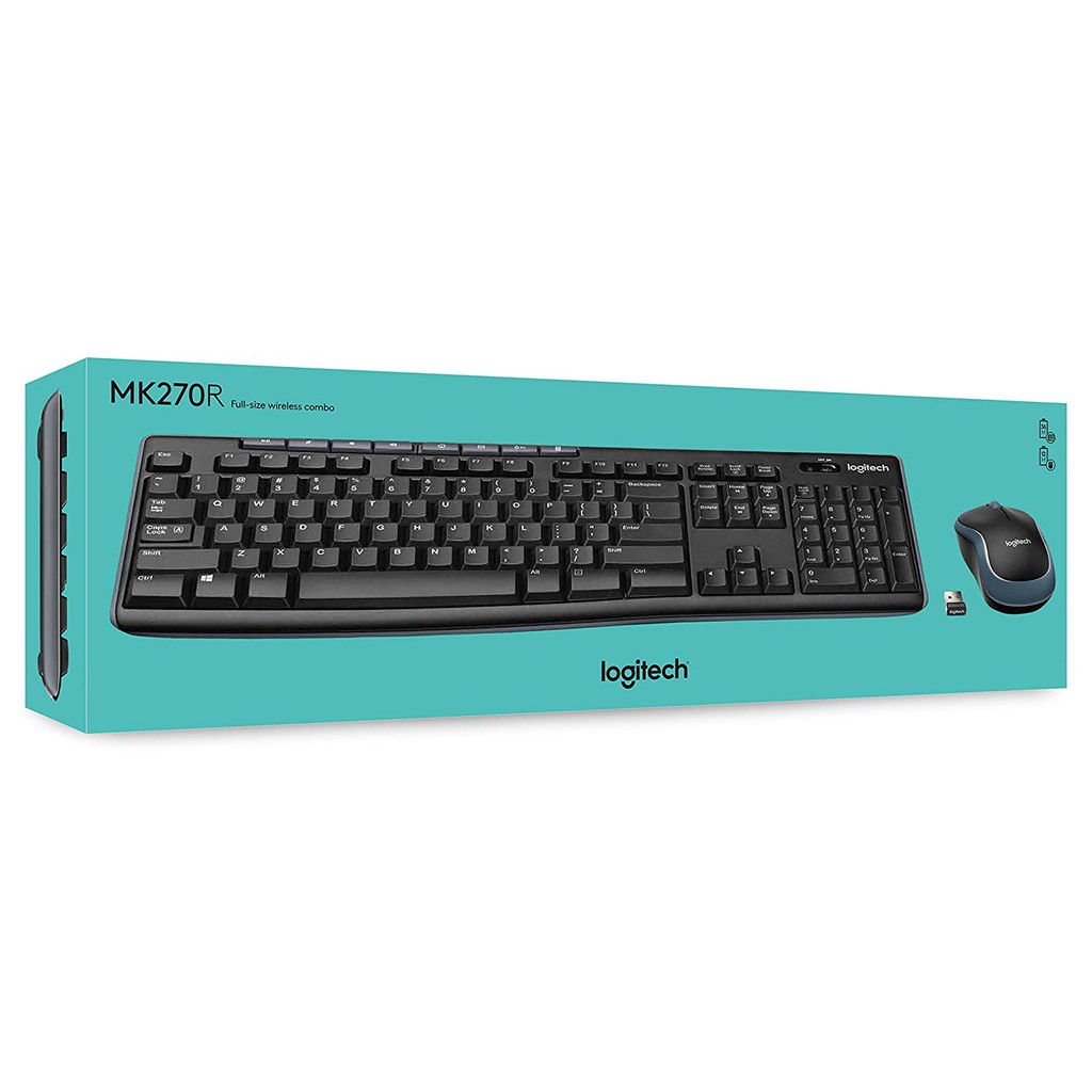 LOGITECH WIRELESS COMBO KEYBOARD + MOUSE MK270R