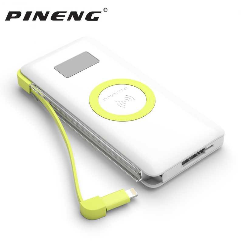 ☛FairmontStore☚ Pineng Qi Wireless Charging Power Bank Micro USB 10000mAh QC3.0 - PN-888