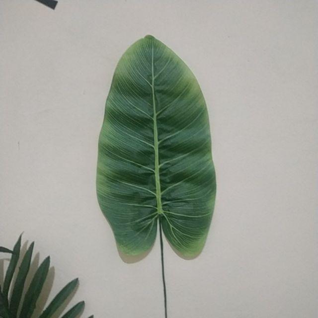 Daun Pisang Artificial / Tanaman Hias Sintetis Plastik Imitasi / Sahbby Chic Untuk Dekorasi Toko