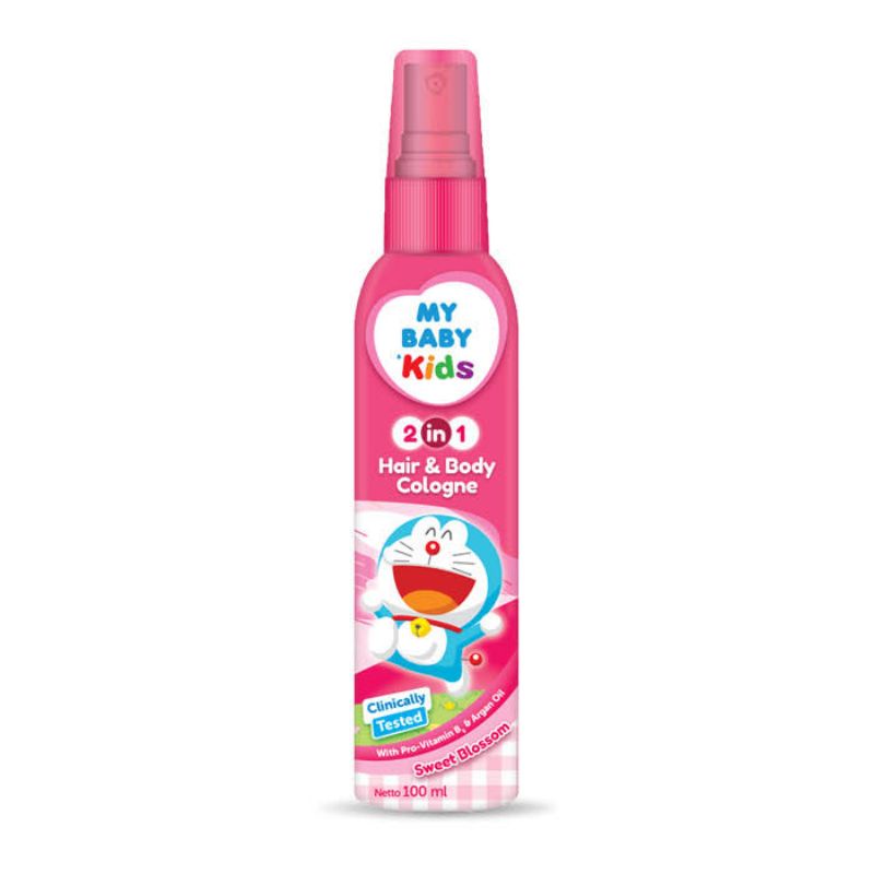 ORIGINAL MY BABY KIDS HAIR &amp; BODY COLOGNE SWEET BLOSSOM 100 ML BODY MIST MY BABY DORAEMON