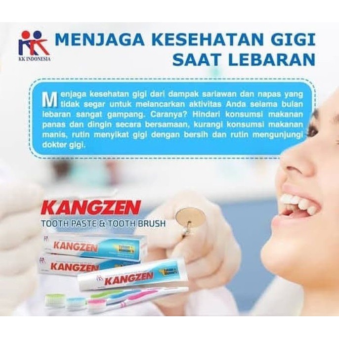 Kangzen Tooth Paste Pasta Gigi herbal alami Odol gigi Hemat 3 BOX