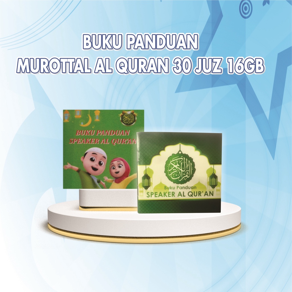BUKU PANDUAN SPEAKER ALQURAN MUROTTAL 16GB