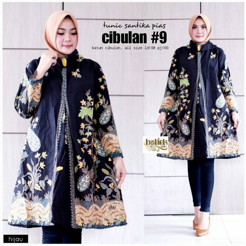 Tunik Songket Batik Solo Fashion Wanita Tunik Batik Modern Atasan Batik Ori By Masayu