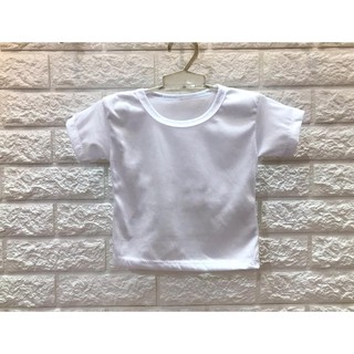  kaos  oblong polos  putih  dan warna untuk anak unisex 