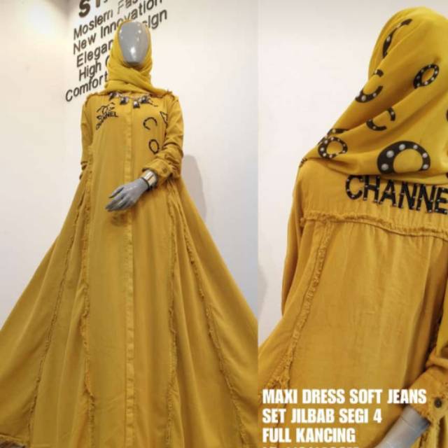 Dress channel  jeans ori SHR