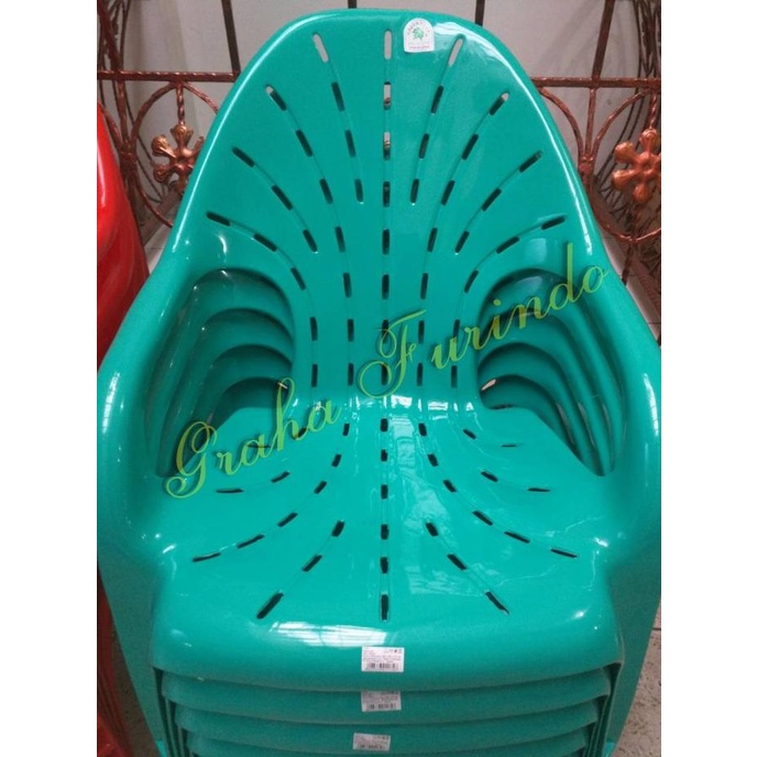 Hijau | Kursi Santai Plastik | Bangku Santai Plastik | Green Leaf Unitedian