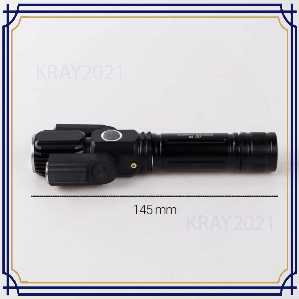 TaffLED Senter LED Telescopic Zoom Cree T6 + 2 x XPE 15000 Lm - KS-737