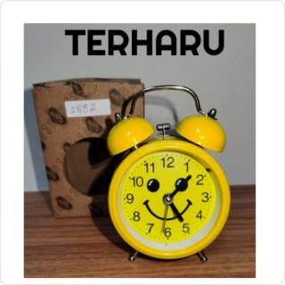 JAM BEKER KRING BESI SMILE YELLOW - 2882 diameter 8cm