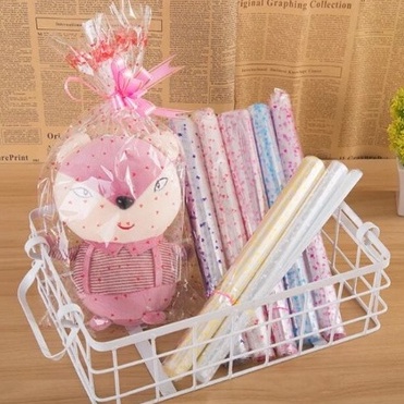 

( 10 Pcs ) Plastik Bingkisan / Kado / Parcel / Souvenir Love Bintang Dan Pita