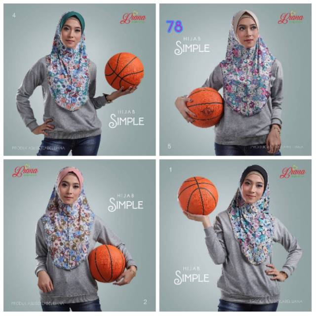 Hijab simple gowes olahraga