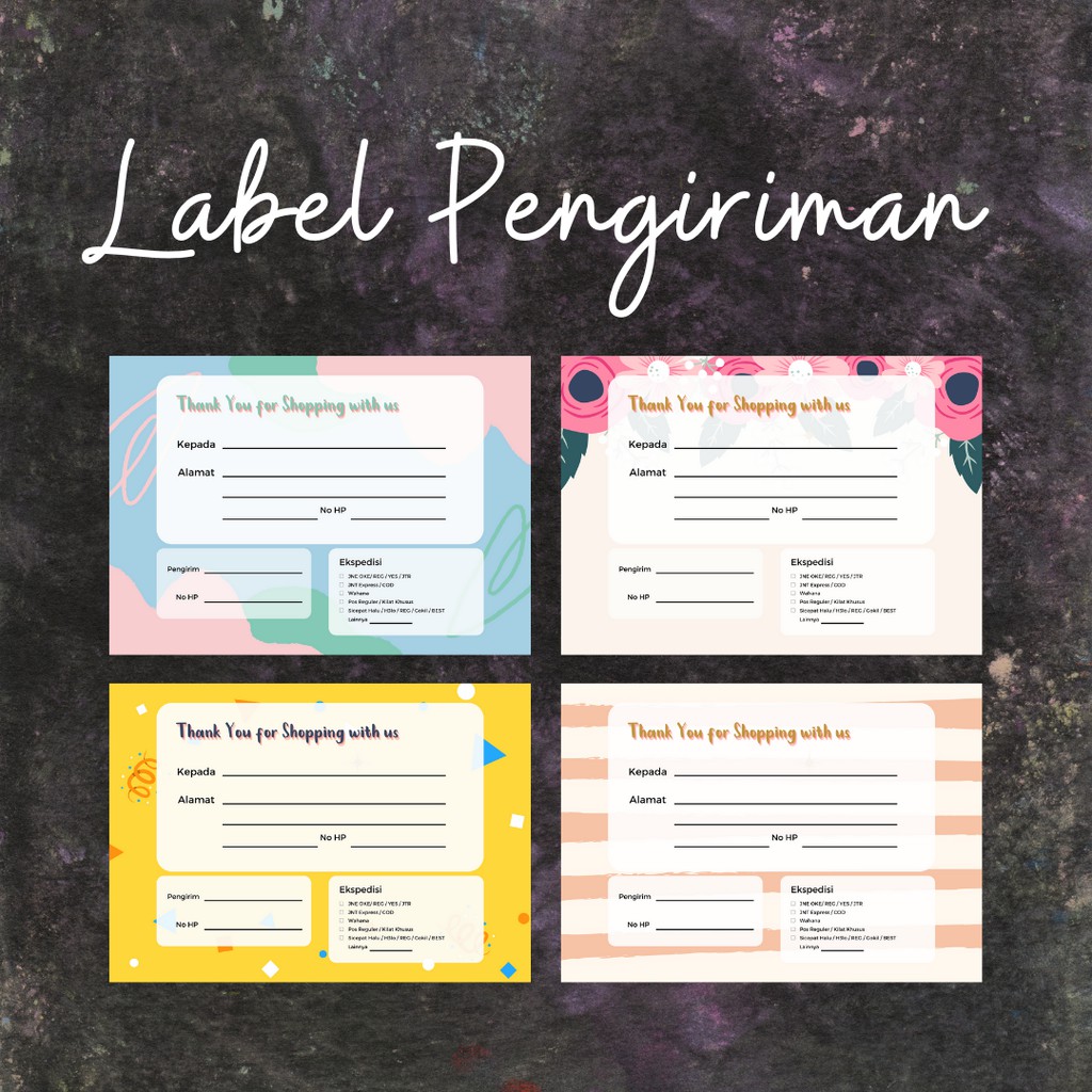 

STIKER Label Pengiriman Online Shop - Custom Murah Desain Sendiri