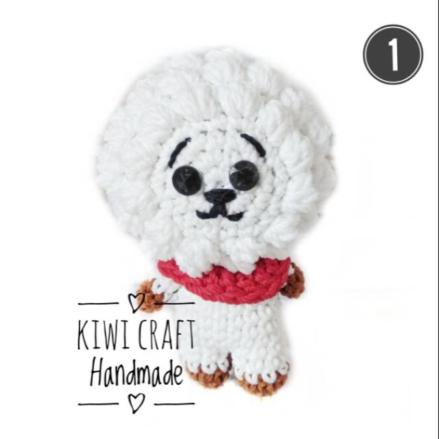 Boneka rajut bts kpop