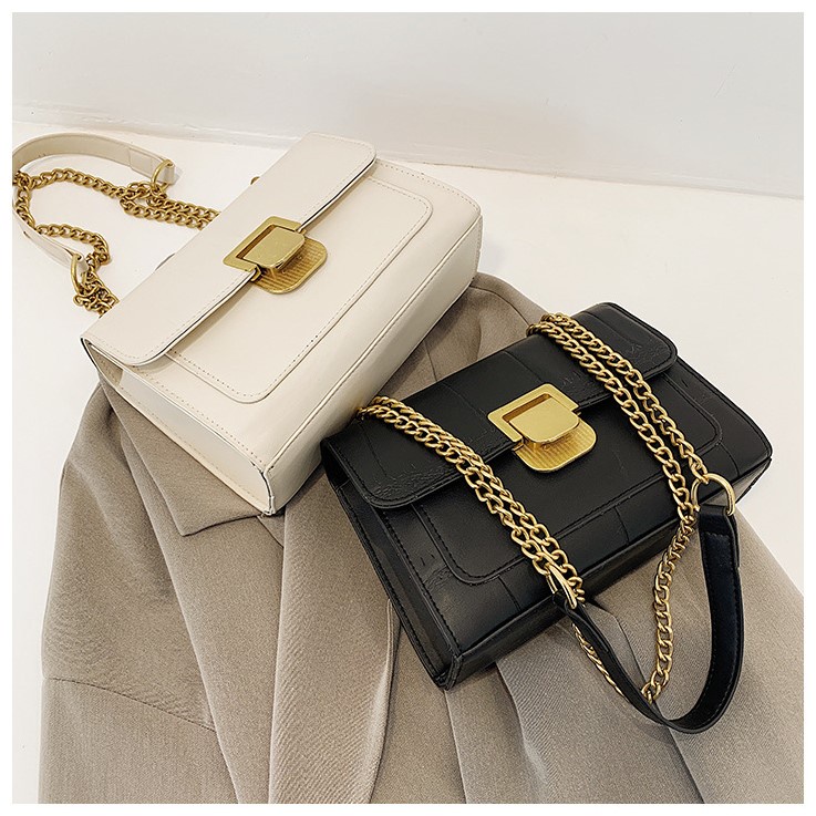 HEYKAIA Sling Bag Tas Selempang Wanita Kerja Besar Tali Rantai Import