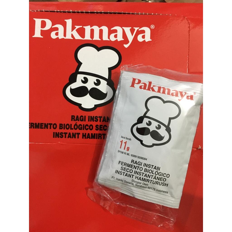 

Pakmaya Ragi Instan Kemasan Sachet 11 gram (isi 4pcs)