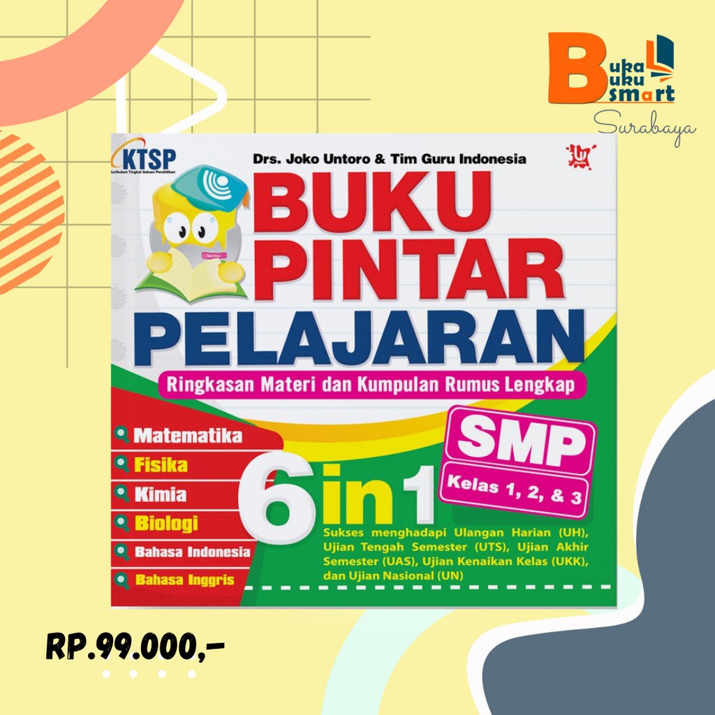 Jual BUKU PINTAR PELAJARAN SMP 6 IN 1 | Shopee Indonesia