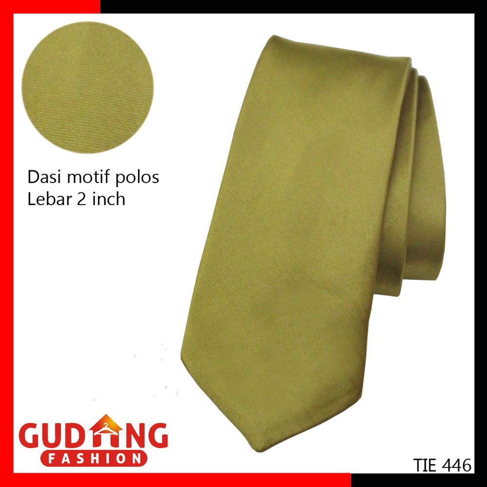 Dasi Panjang Polos Ukuran Slim / Slim Tie - Lebar 2&quot; (COMB)