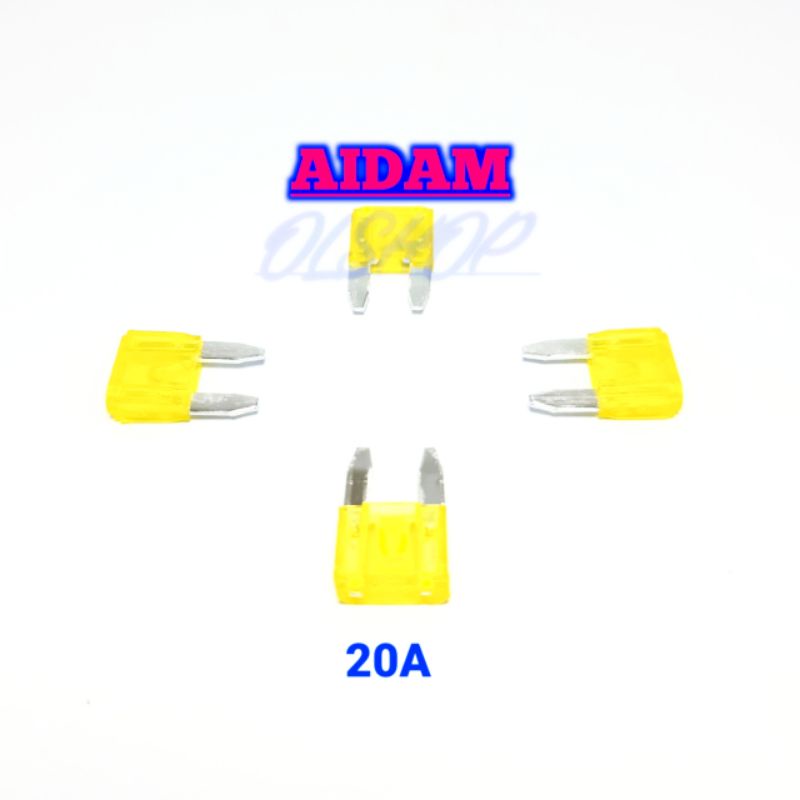 4 PCS SEKRING KECIL 20A FUSE MOTOR TANCAP MOTOR HONDA VARIO YAMAHA NMAX SUZUKI KAWASAKI