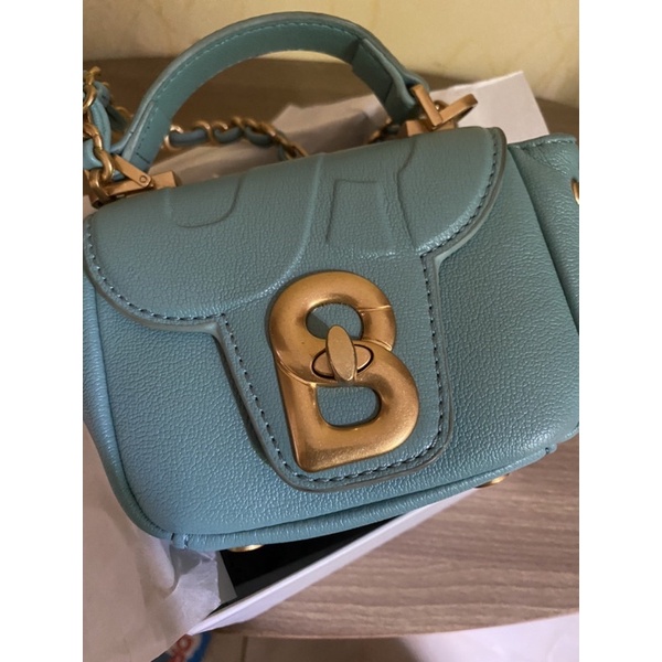 Alma flap bag Micro turqouise