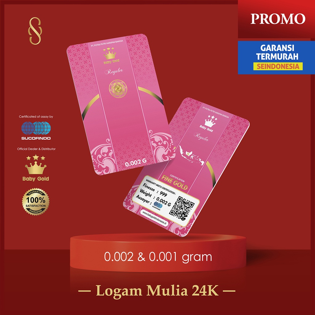 Baby gold 0.002 gram garansi termurah souvenir pernikahan murah sovenir pernikahan unik sauvenir per