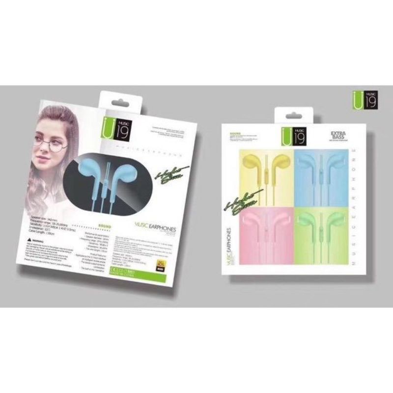 HEADSET MACARON U19 WARNA RANDOM ( GROSIR )