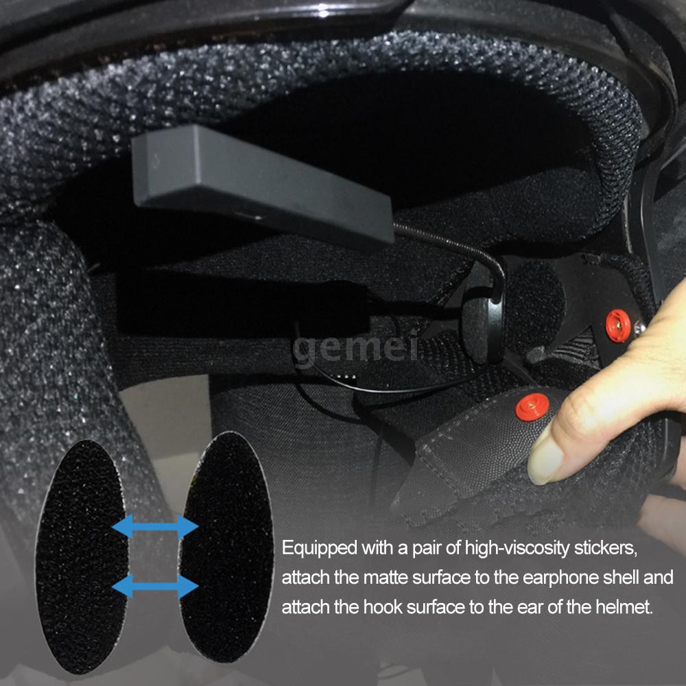 Headset Bluetooth Untuk Helm Motor Tipe BT8  Wireless Bluetooth Earphone & Music-5