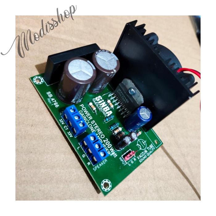 KIT POWER LM4766 STEREO GAIN CLONE 200WATT BUKAN LM3886