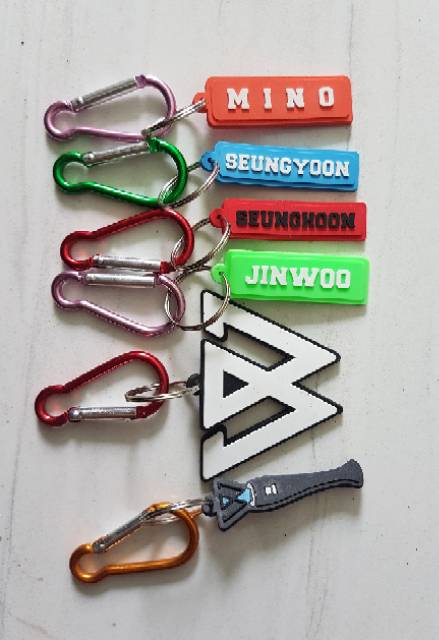 Winner keychain kpop gantungan kunci keyring carabiner winner members