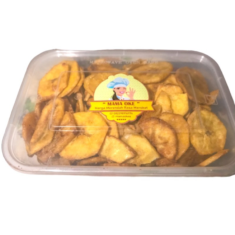 

Keripik Pisang Kemasan Jumbo 225gr By MamaOke