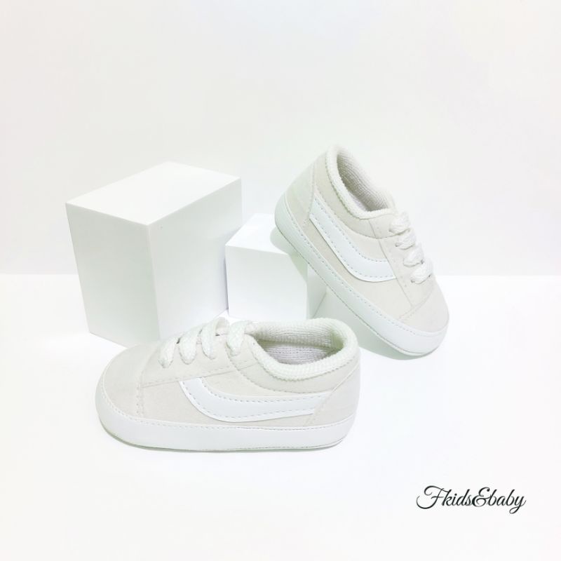 Fkids&amp;baby - sepatu bayi prewalker / baby shoes - VNS OLD WHITE