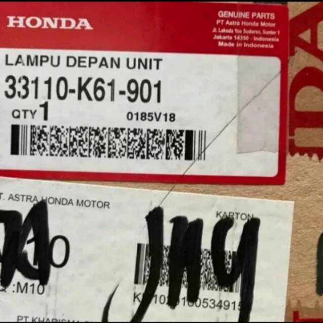 Reflektor Lampu Depan only Honda Beat Pop tanpa Dop Ori K61