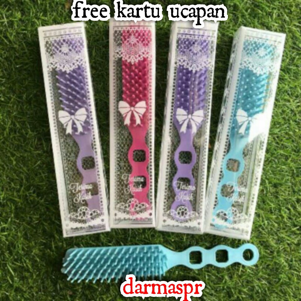 Souvenir Sisir SIKAT Kemasan MIKA Motif Souvernir Hadiah Pernikahan Sovenir Murah