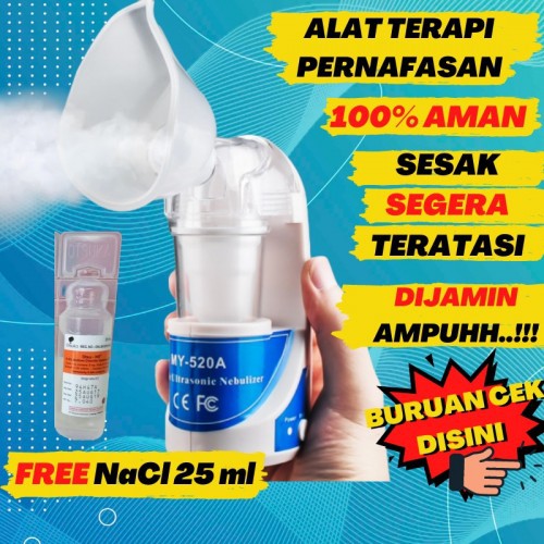 Oksigen Portable Alat Uap Pernafasan Obat Sesak Nafas Nebulizer