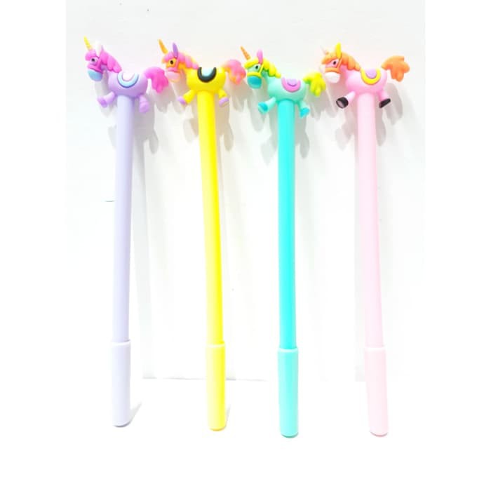 

Pulpen Bolpen Kepala Unicorn Alat Tulis Gel Hitam 0.5 mm Tipe S